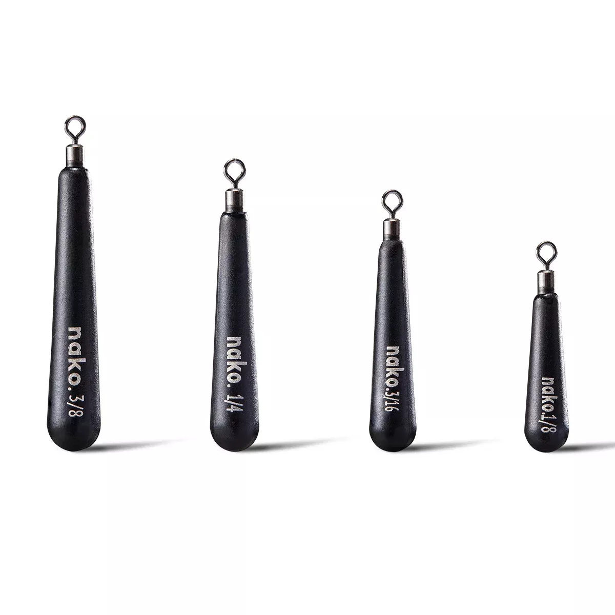 97% Tungsten Skinny Free Rig Weights – 5 Pack