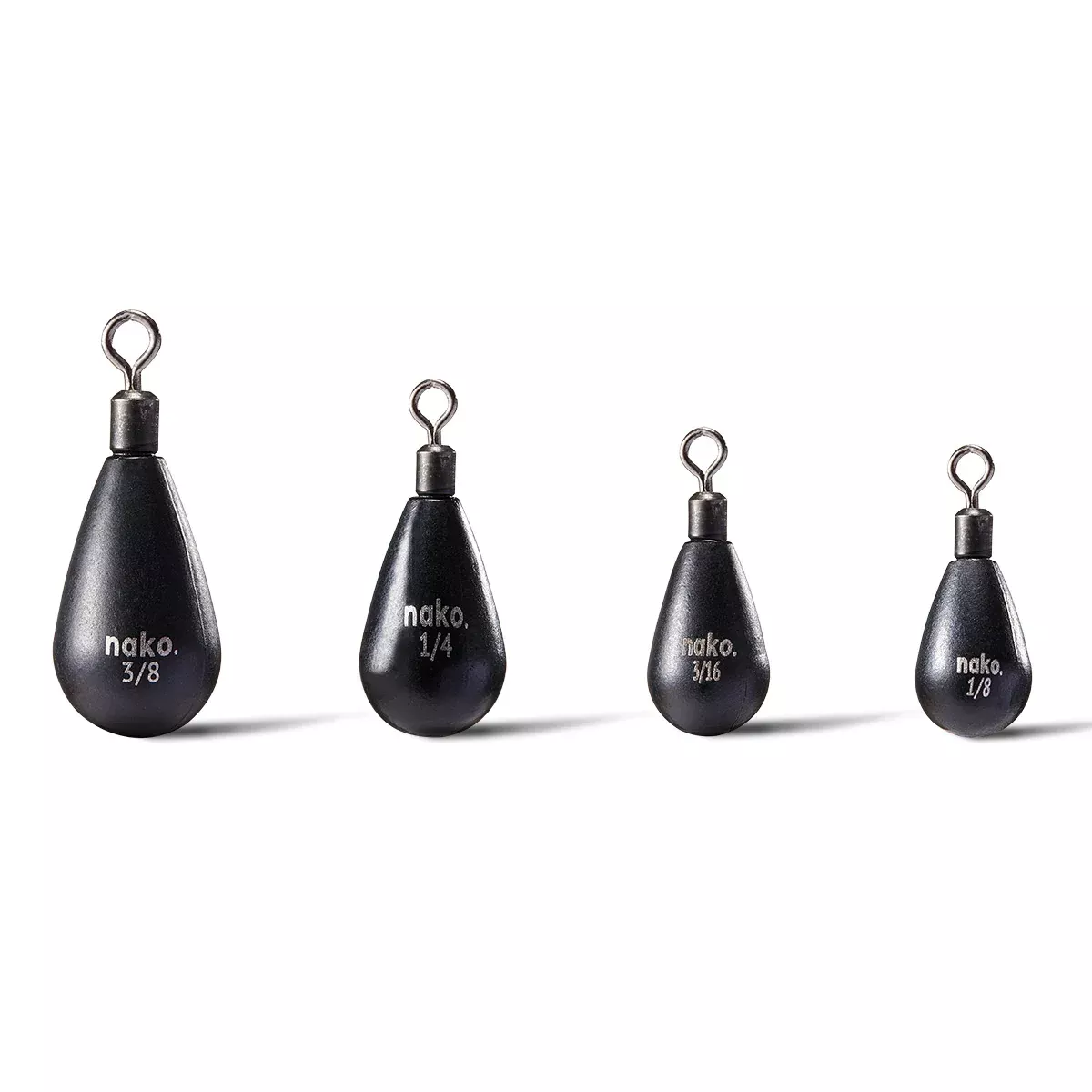 97% Tungsten Teardrop Free Rig Weights – 5 Pack