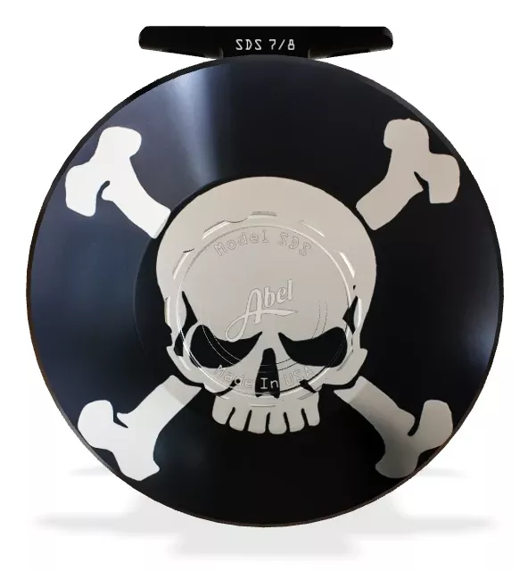 Abel SDS 7/8 Custom Skull and Crossbones Fly Reel