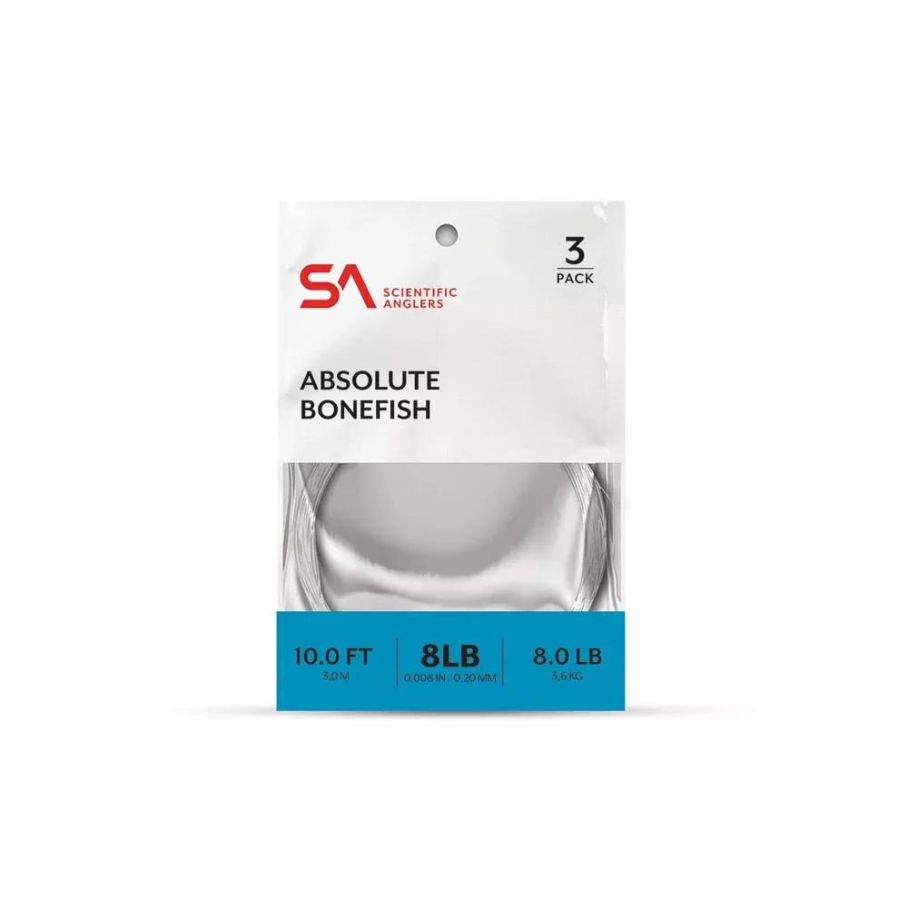 Absolute Bonefish Leader - 3 Pack - 10 ft
