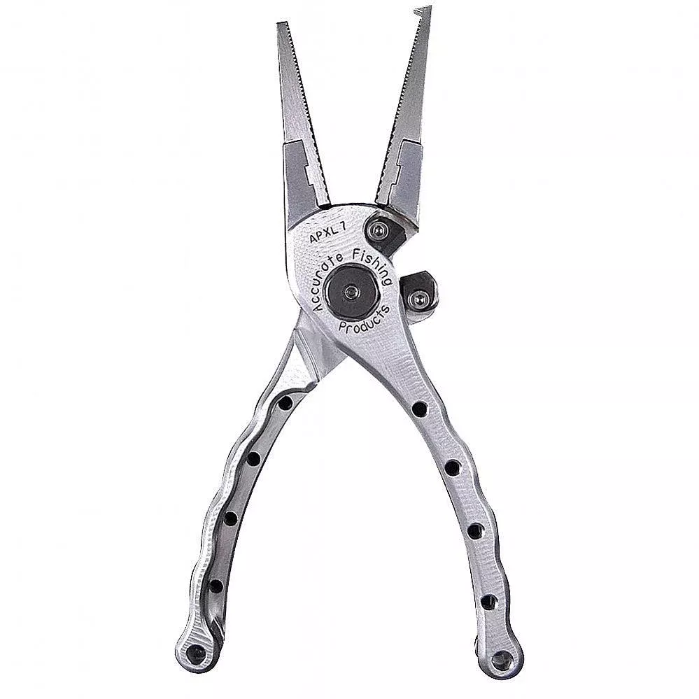 ACCURATE Silver Accurate 7 inch Piranha Pliers Split Tip Jaw V2
