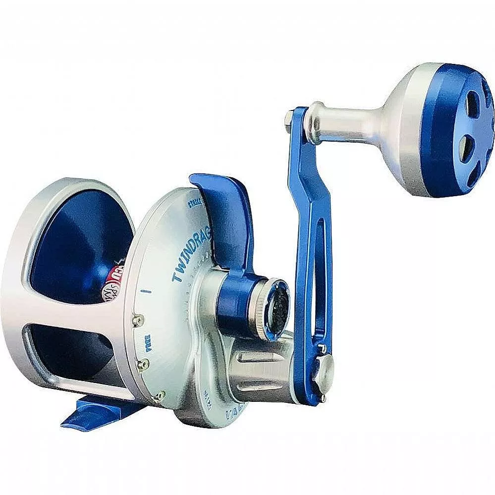 ACCURATE Valiant 1SPD Silver-Blue BVL-600SWL Light Line Reel - Right Hand