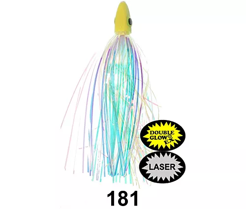 Ace Hi Fly Laser Chartreuse Double Glow Spatter Back #181