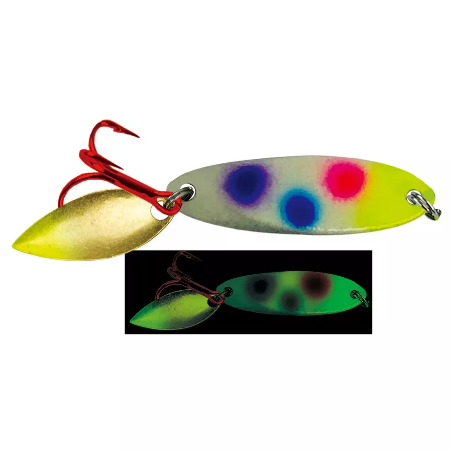 ACME Ice Bladed Kastmaster Moonshine Glow Spoon