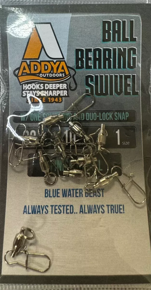 ADDYA BALL BEARING SWIVEL W/SOLID SPLIT RING