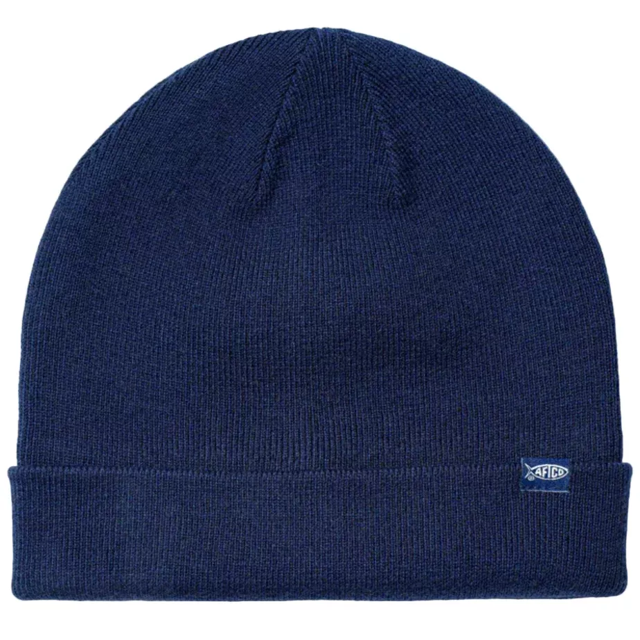 AFTCO Breakwater Waterproof Beanie - Navy