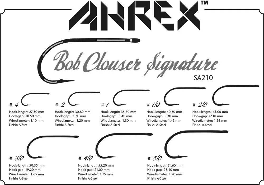 Ahrex SA210 Bob Clouser Signature Hook