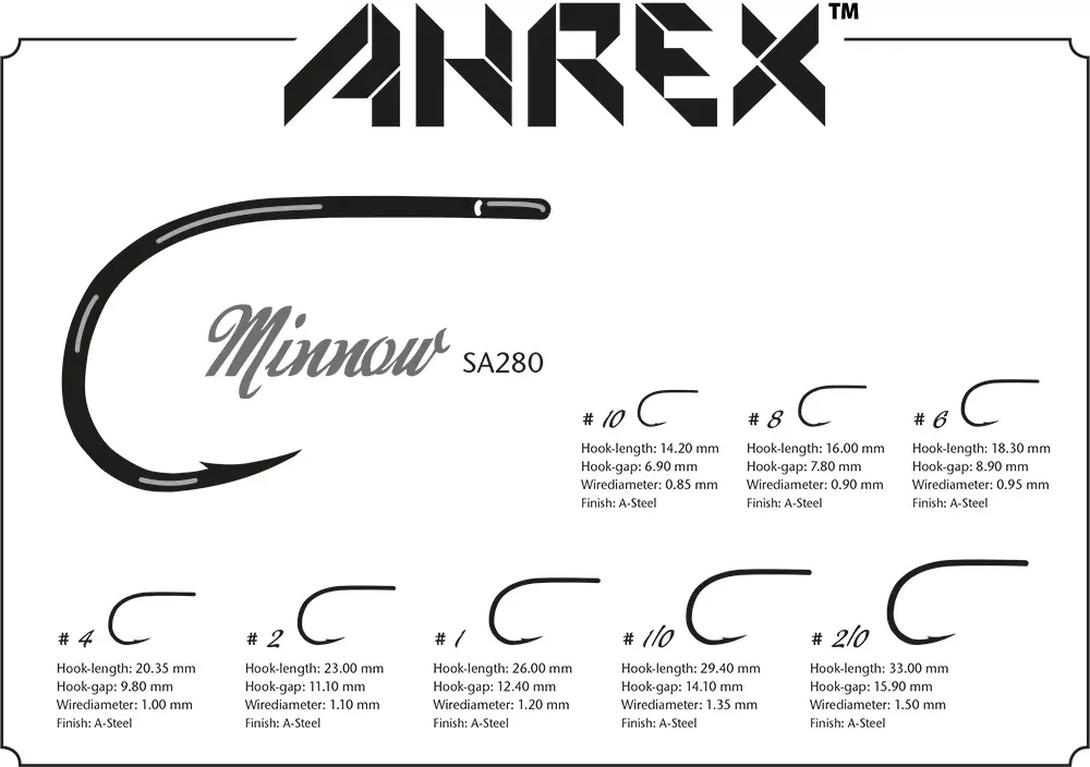 Ahrex SA280 Minnow Hook