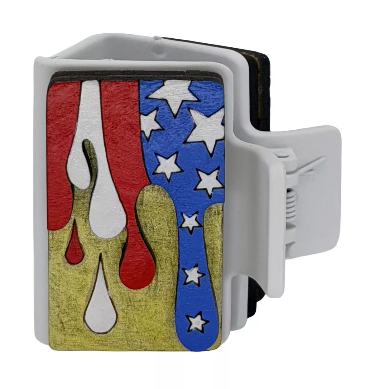 American Flag Hairclip 2"