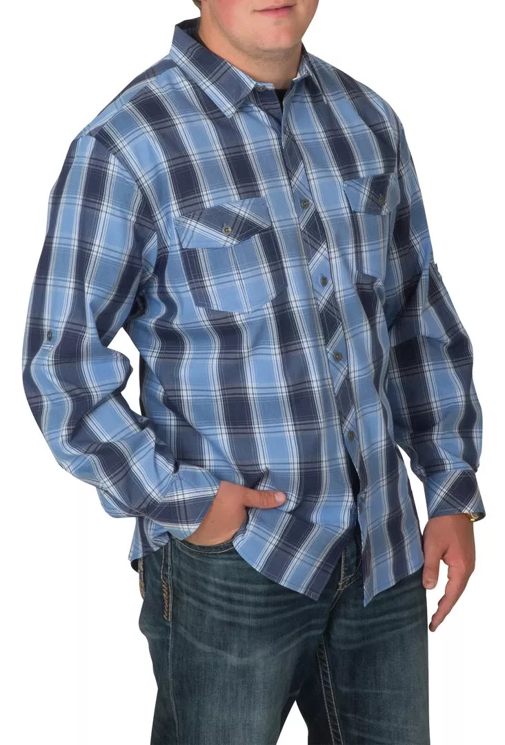 Anglers Banded Poplin Long Sleeve Shirt