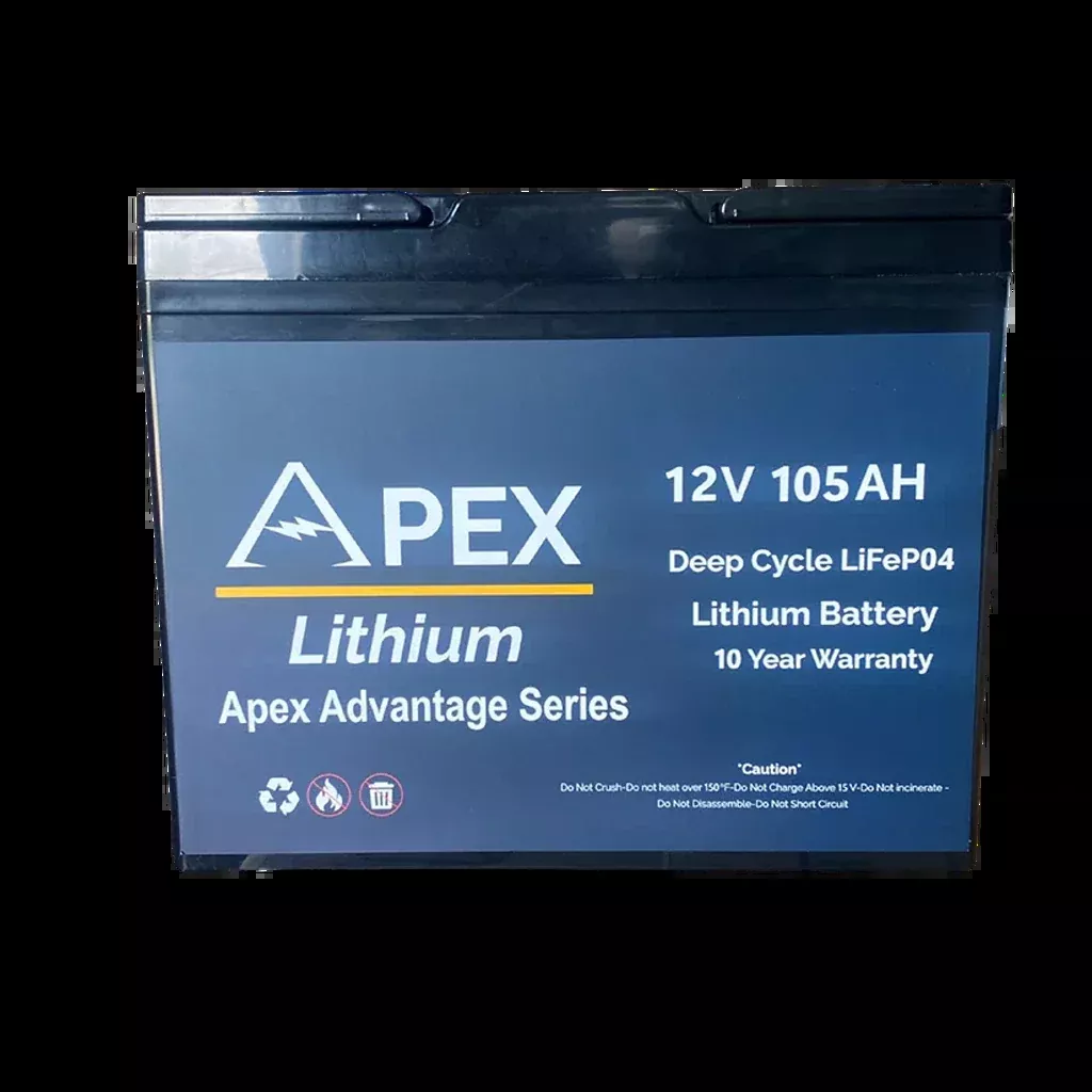 Apex Lithium 12V 105AH Lithium Battery- GR24 Apex Advantage Series