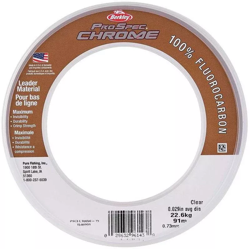 Berkley ProSpec Chrome 100% Fluoro Leader Clear