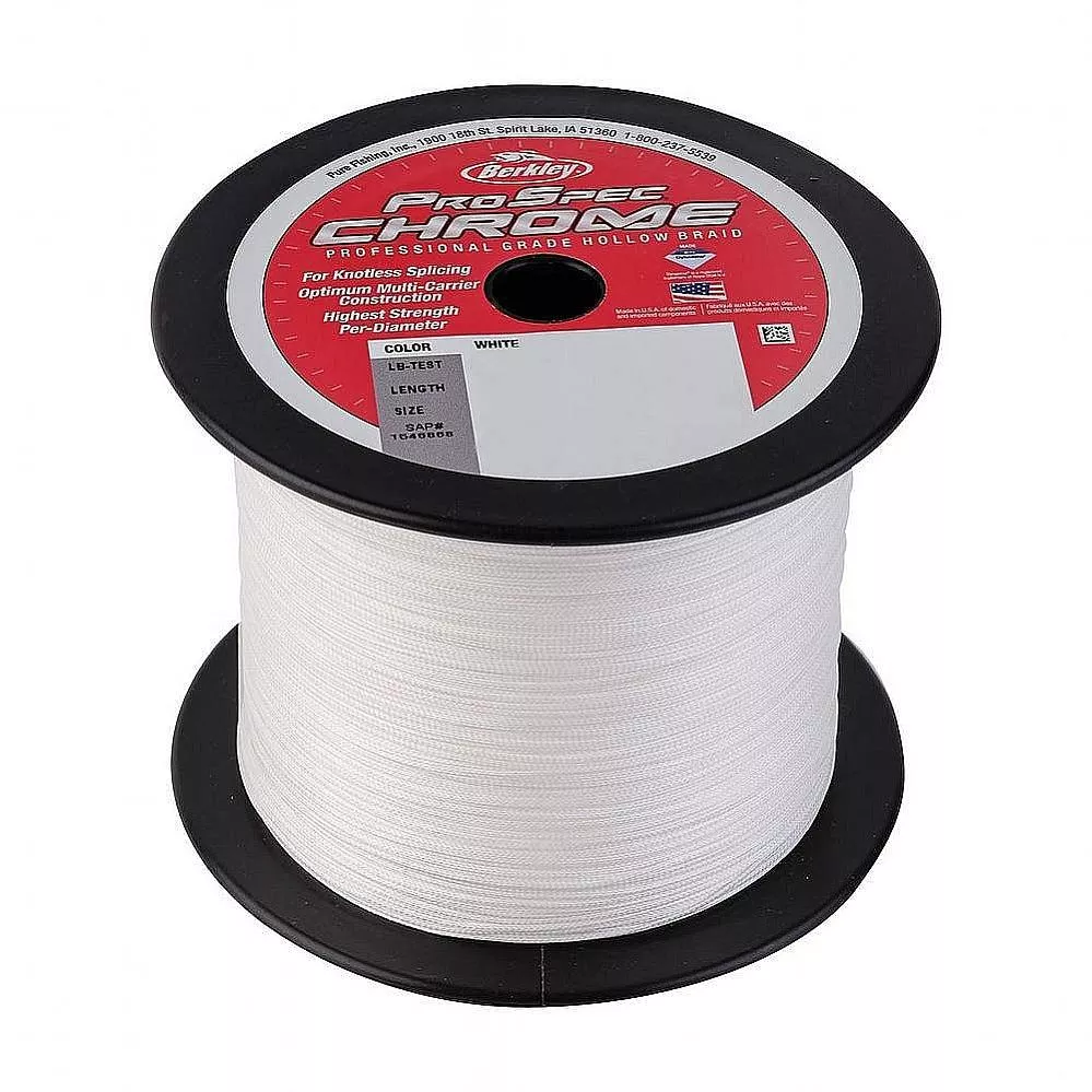 Berkley ProSpec Chrome Premium Hollow Braid -White