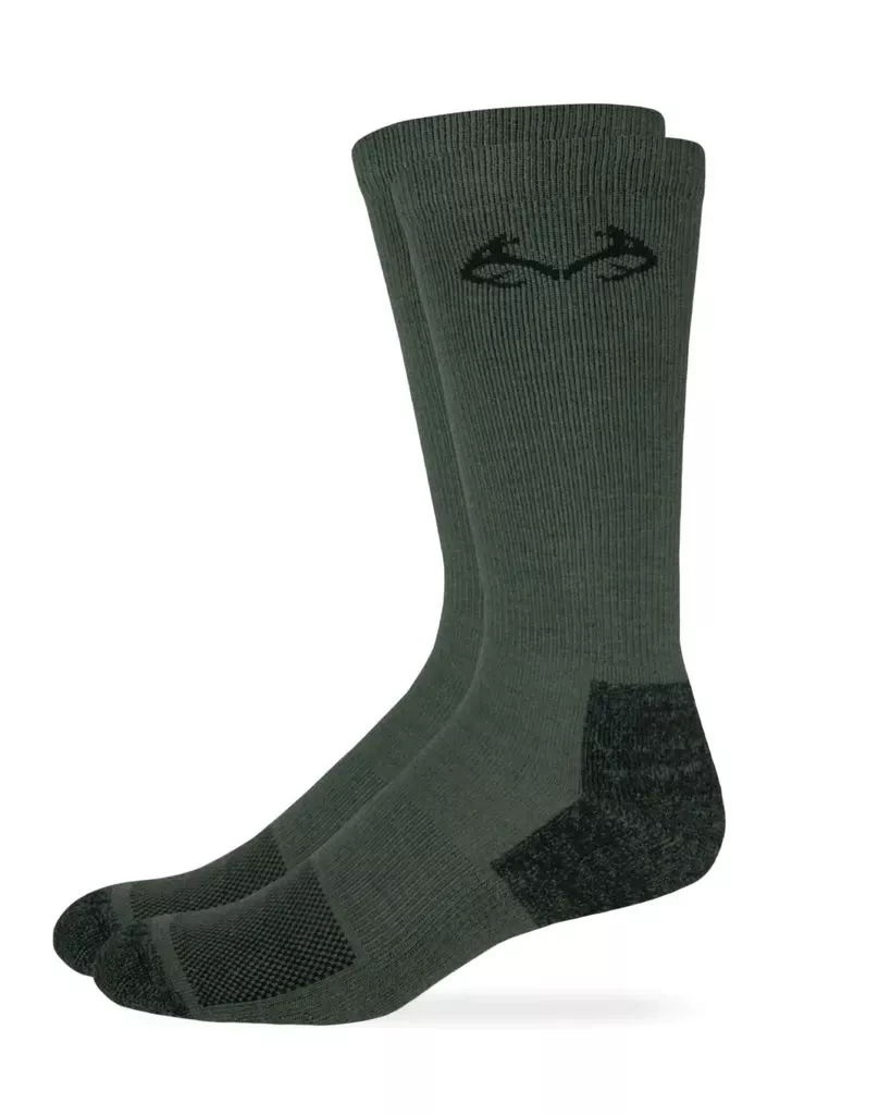 Big Rock Realtree Men’s Insect Shield Ultra-Dri Crew Socks – 1 Pair