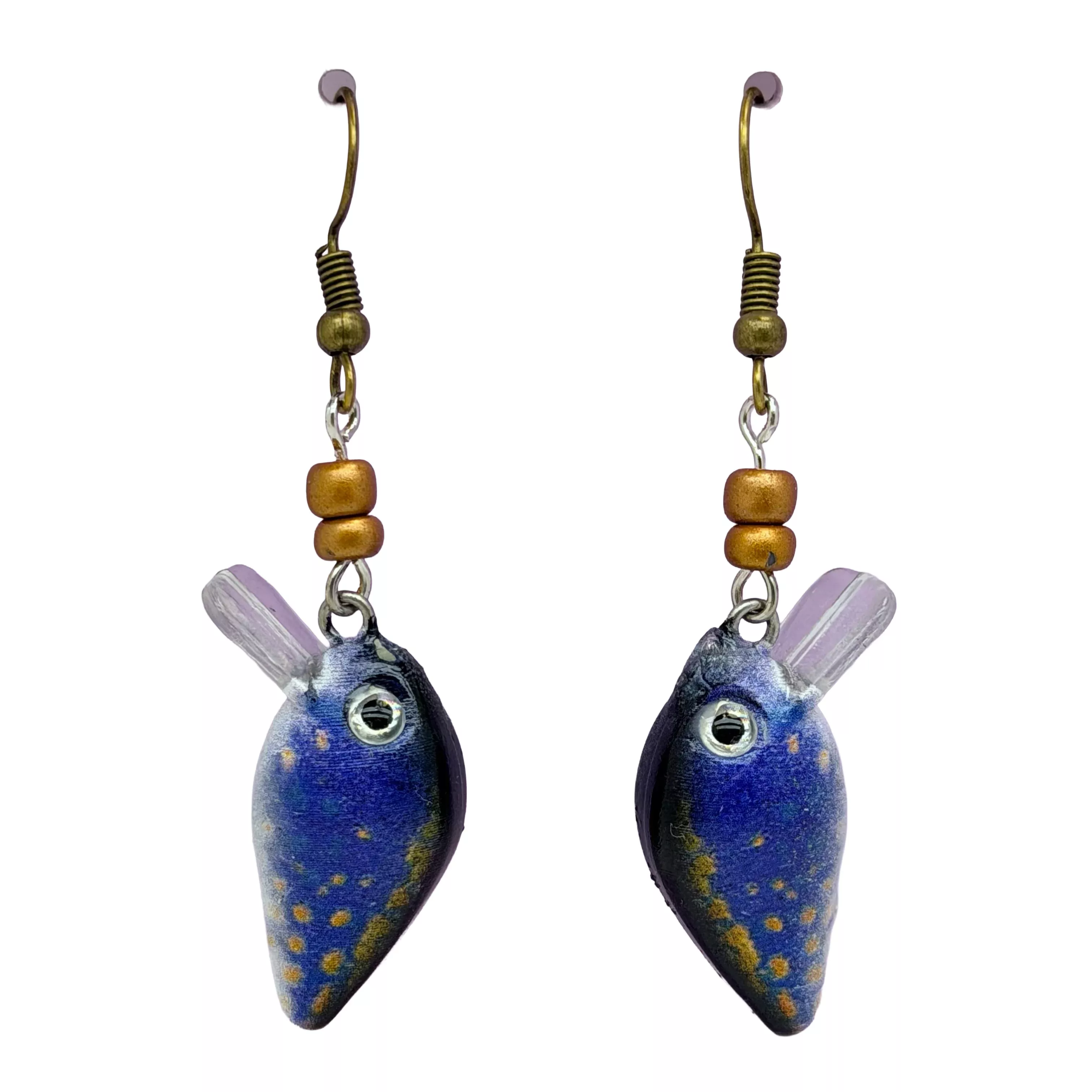 Blue Panfish Earrings