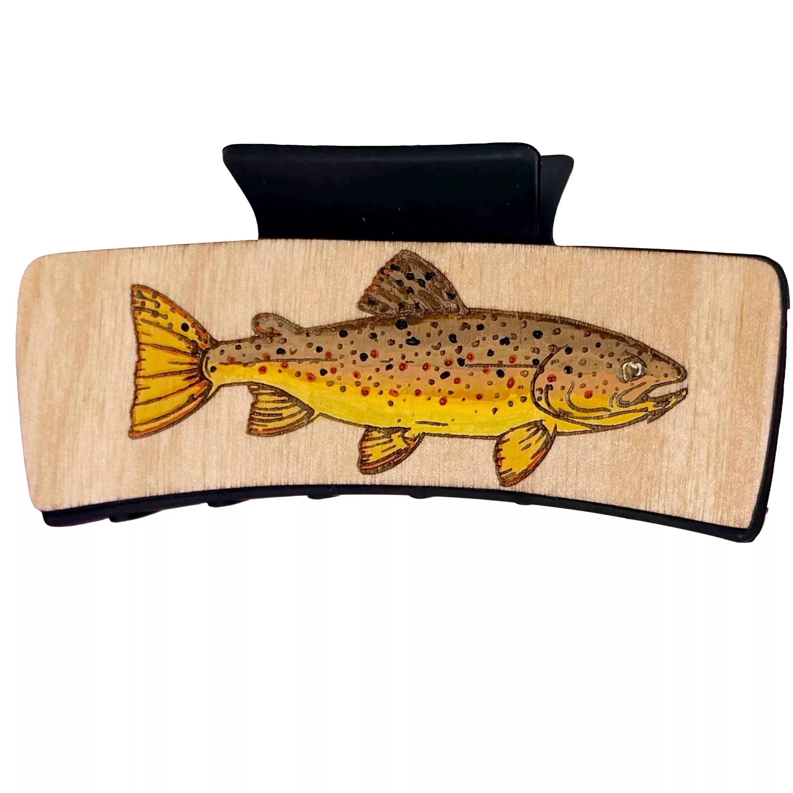 Brown Trout Hairclips 4"