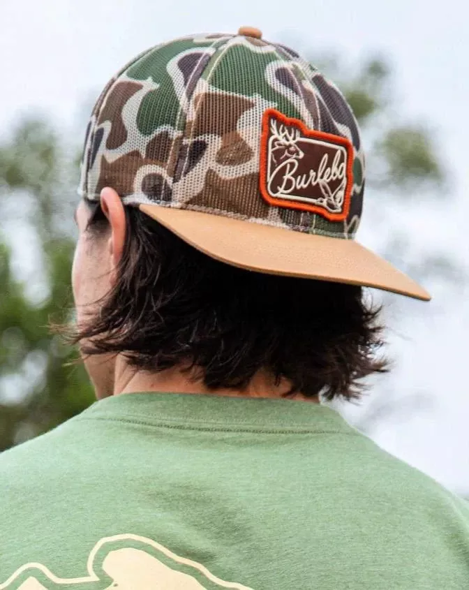 BURLEBO Camo Mesh Patch Cap