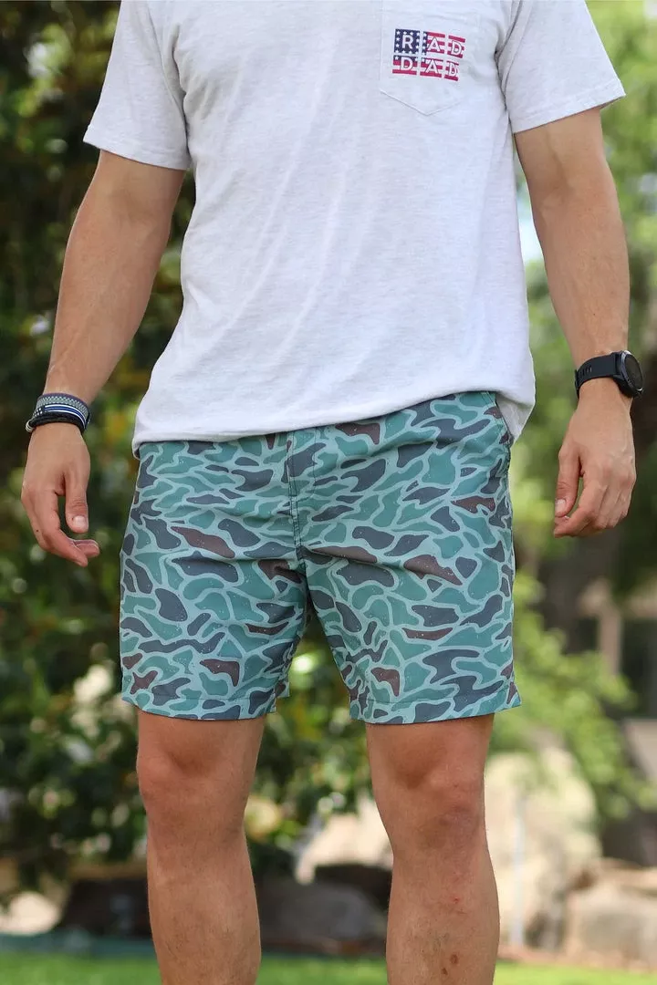 Burlebo Retro Duck Camo Everyday Shorts