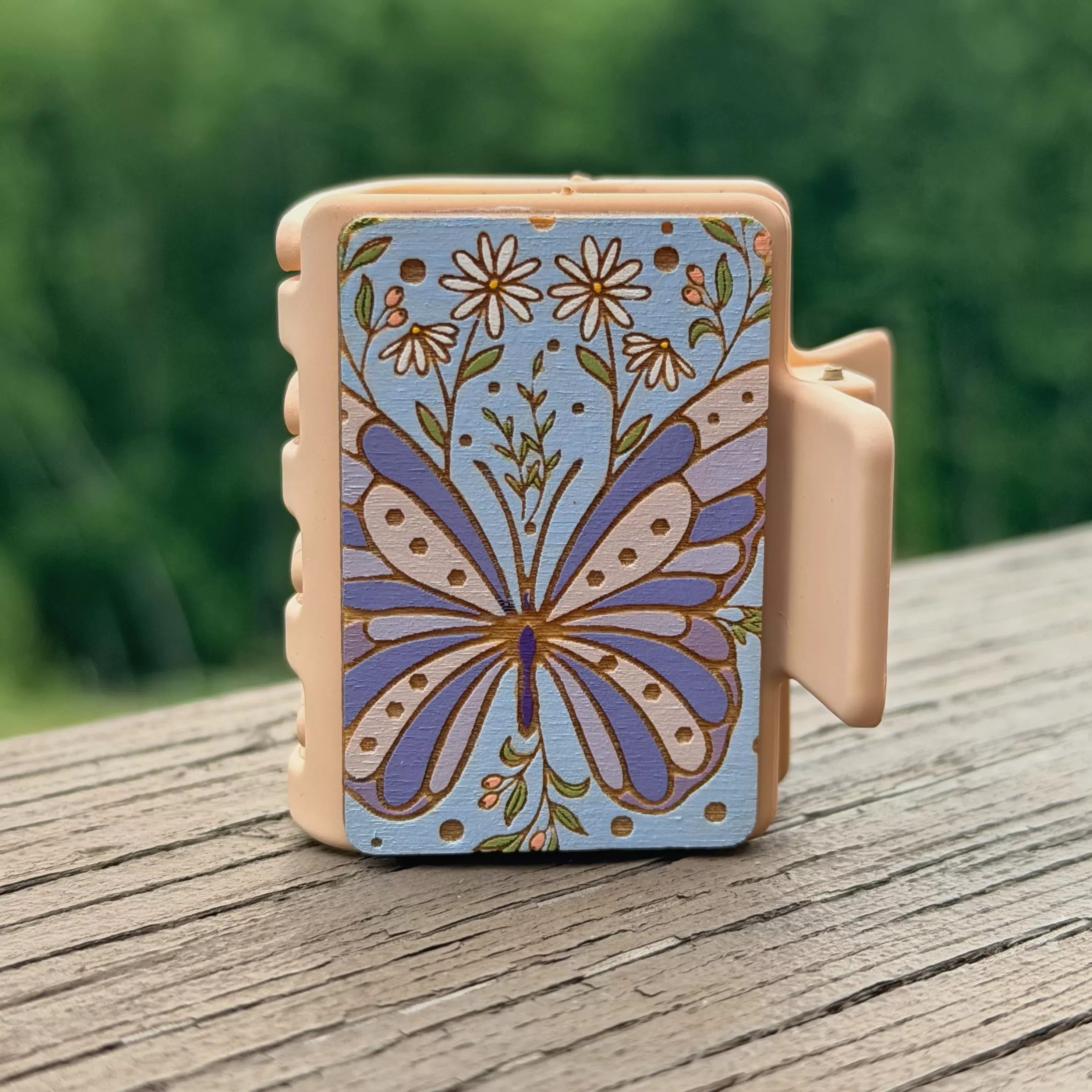 Butterfly Daisies 2” Hair Clip