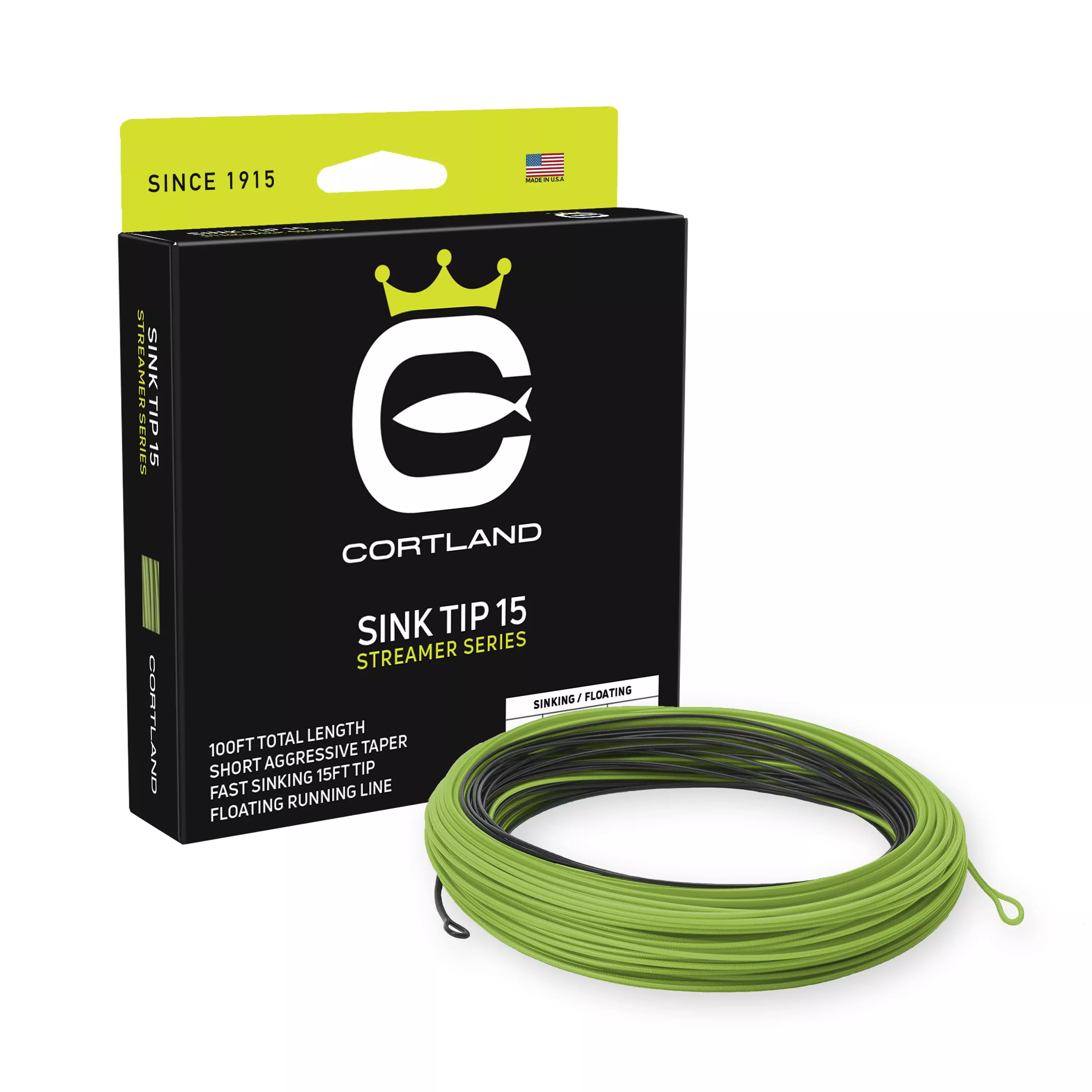Cortland Streamer Series - Sink 6 Tip 15' Fly Line
