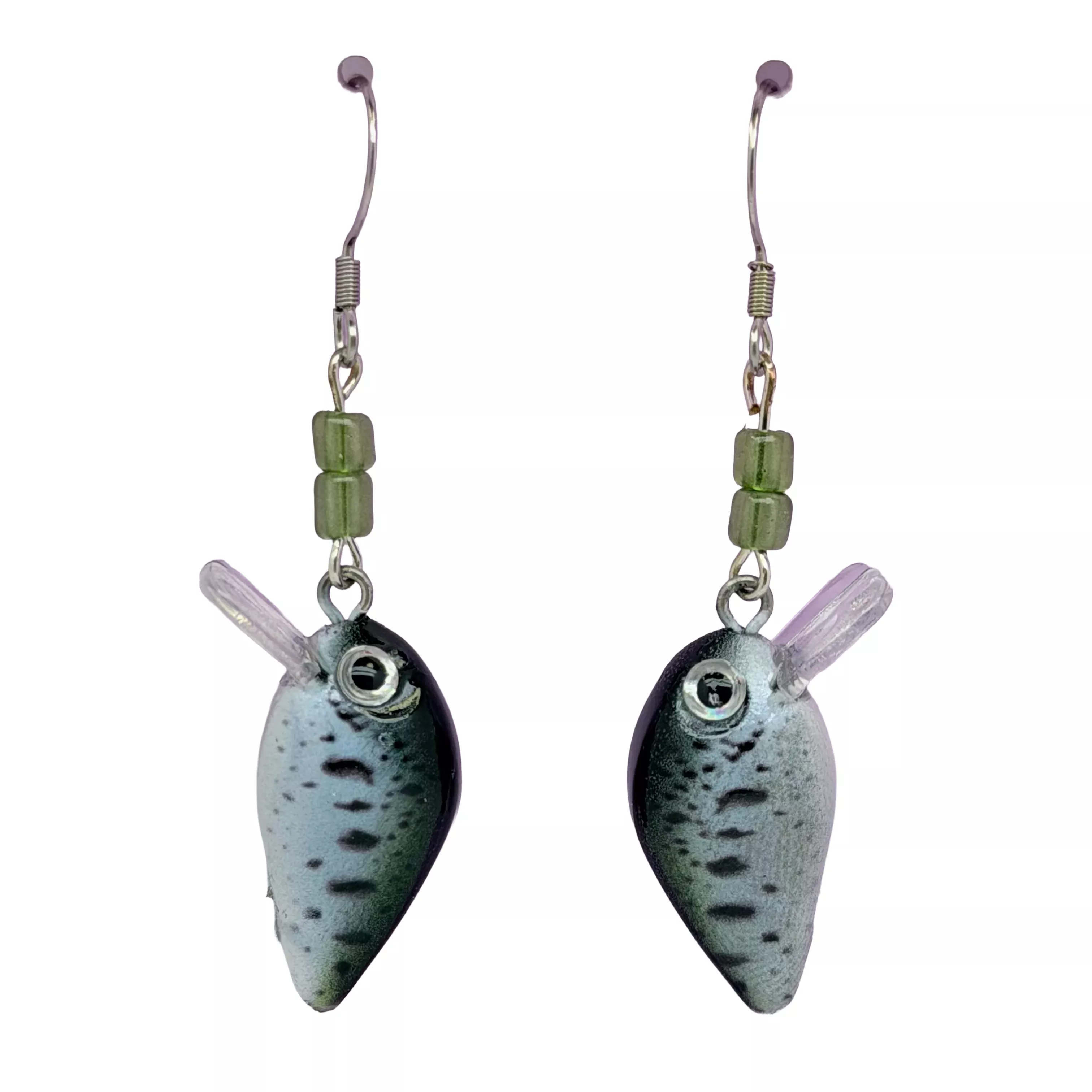 Crappie Beaded Crankbait Earrings