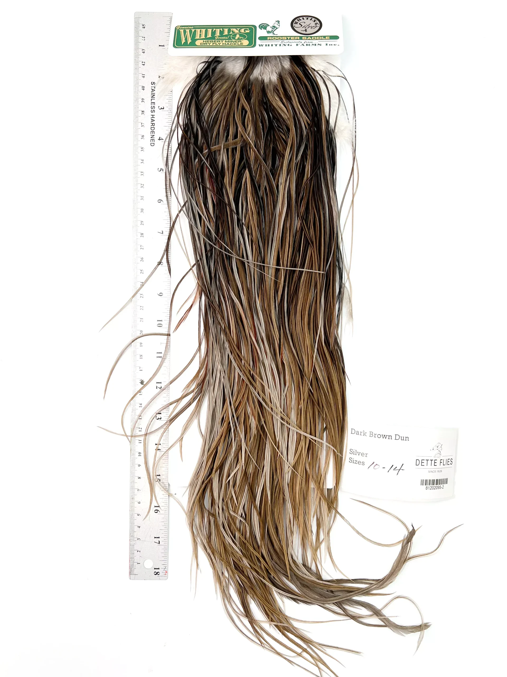 Dark Brown Dun - Whiting Hebert Rooster Saddle | Silver Grade (#2)