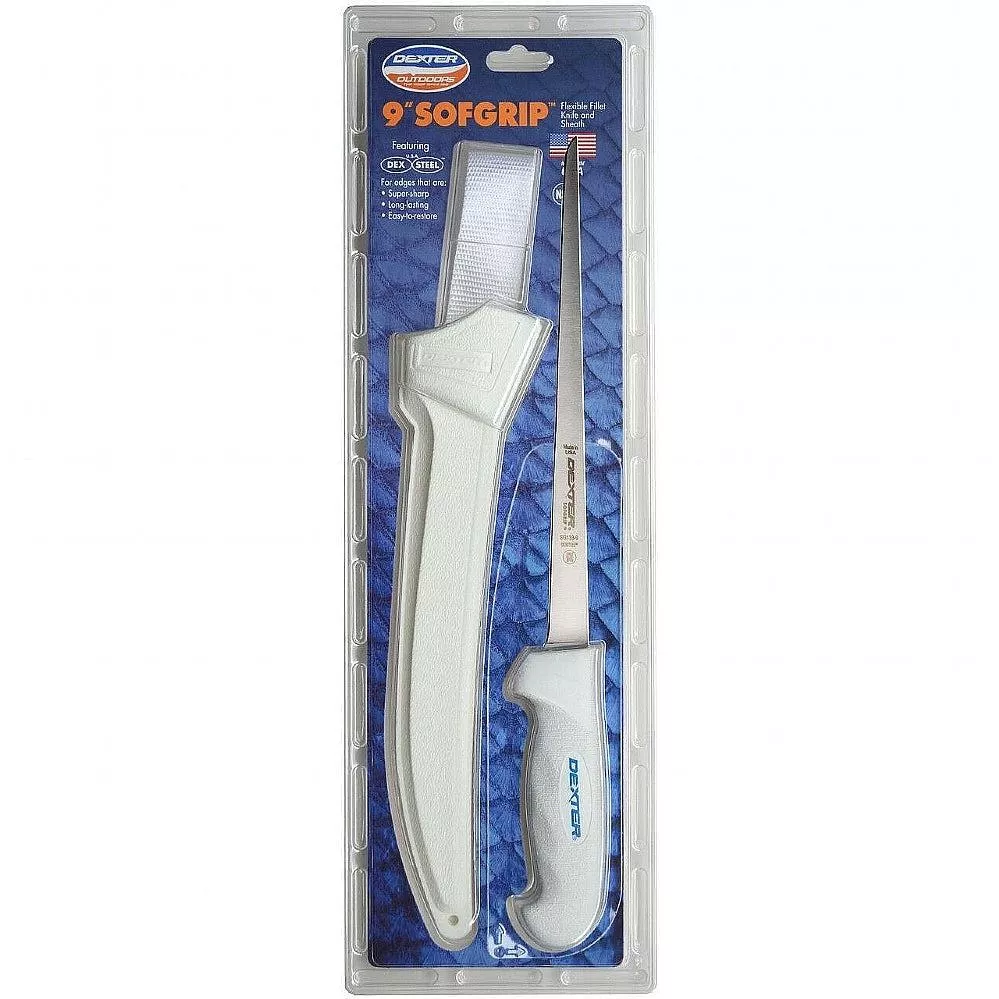 Dexter 9" SoftGrip Flexible Fillet Knife with Sheath