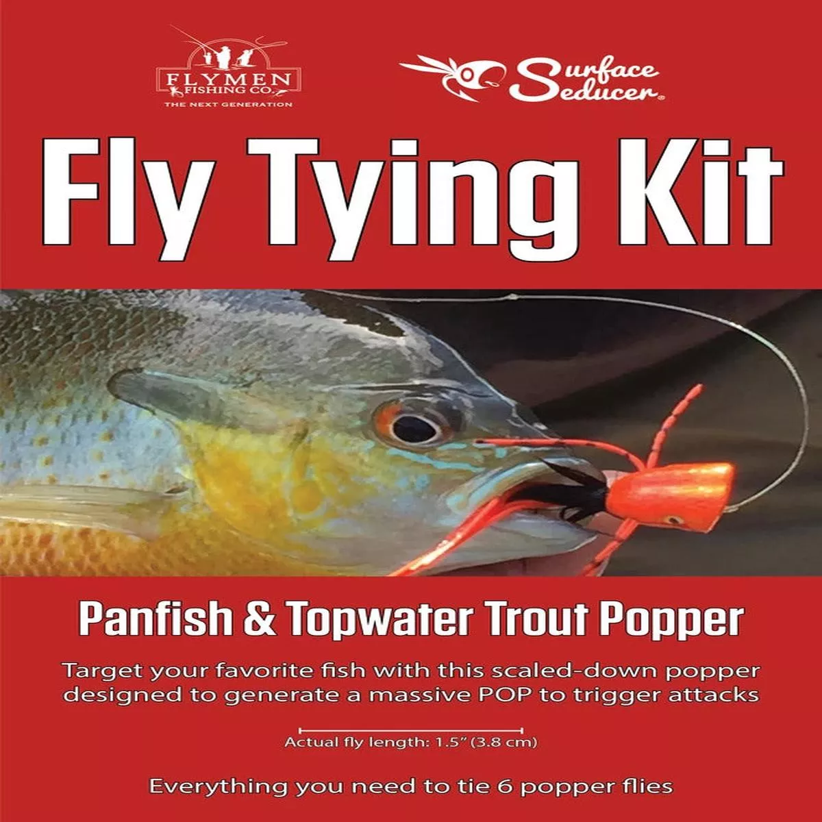 Fly Tying Kit - Surface Seducer Panfish & Topwater Trout Popper