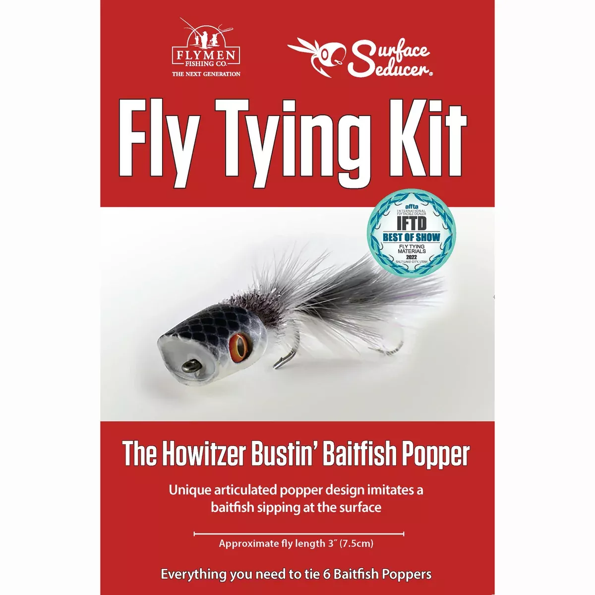 Fly Tying Kits - The Howitzer Bustin' Baitfish Popper