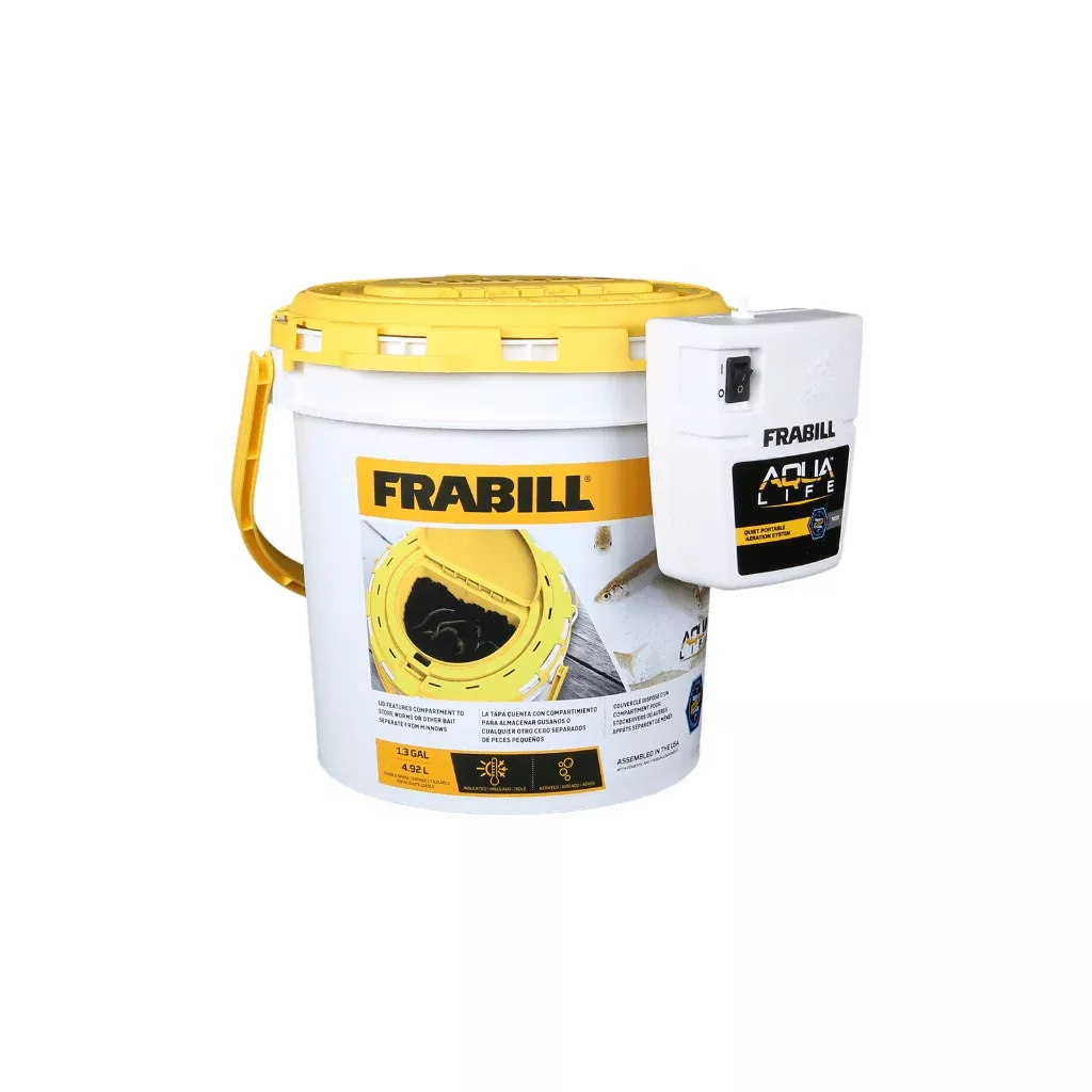 Frabill Dual Bait Bucket w/Aerator