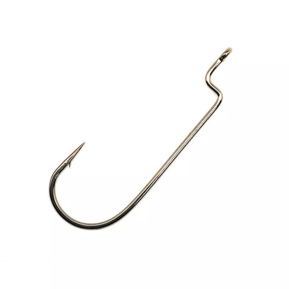 Gamakatsu Offset Shank Round Bend Hook Black 25pk