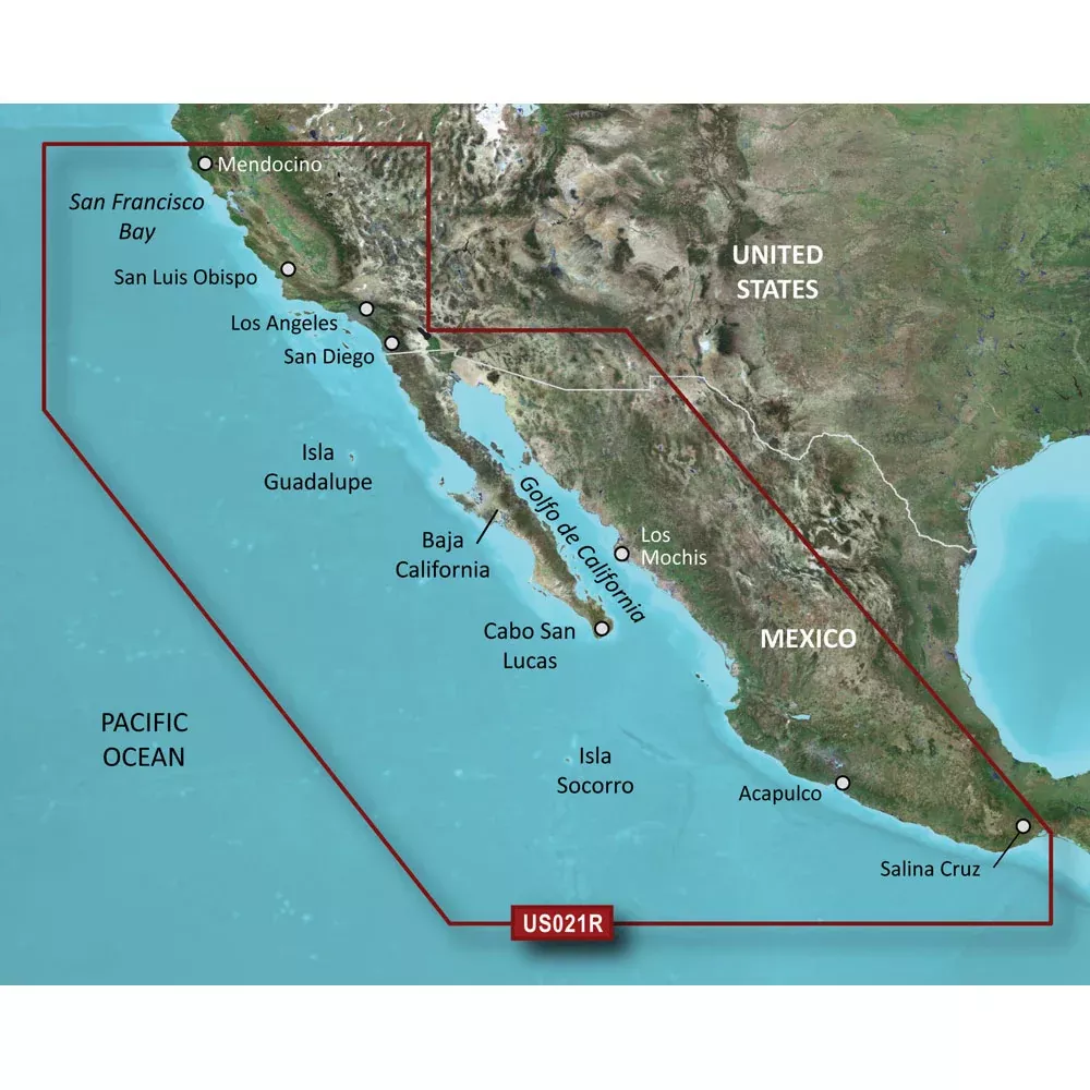 Garmin BlueChart g3 HD - HXUS021R - California - Mexico - microSD/SD [010-C0722-20]