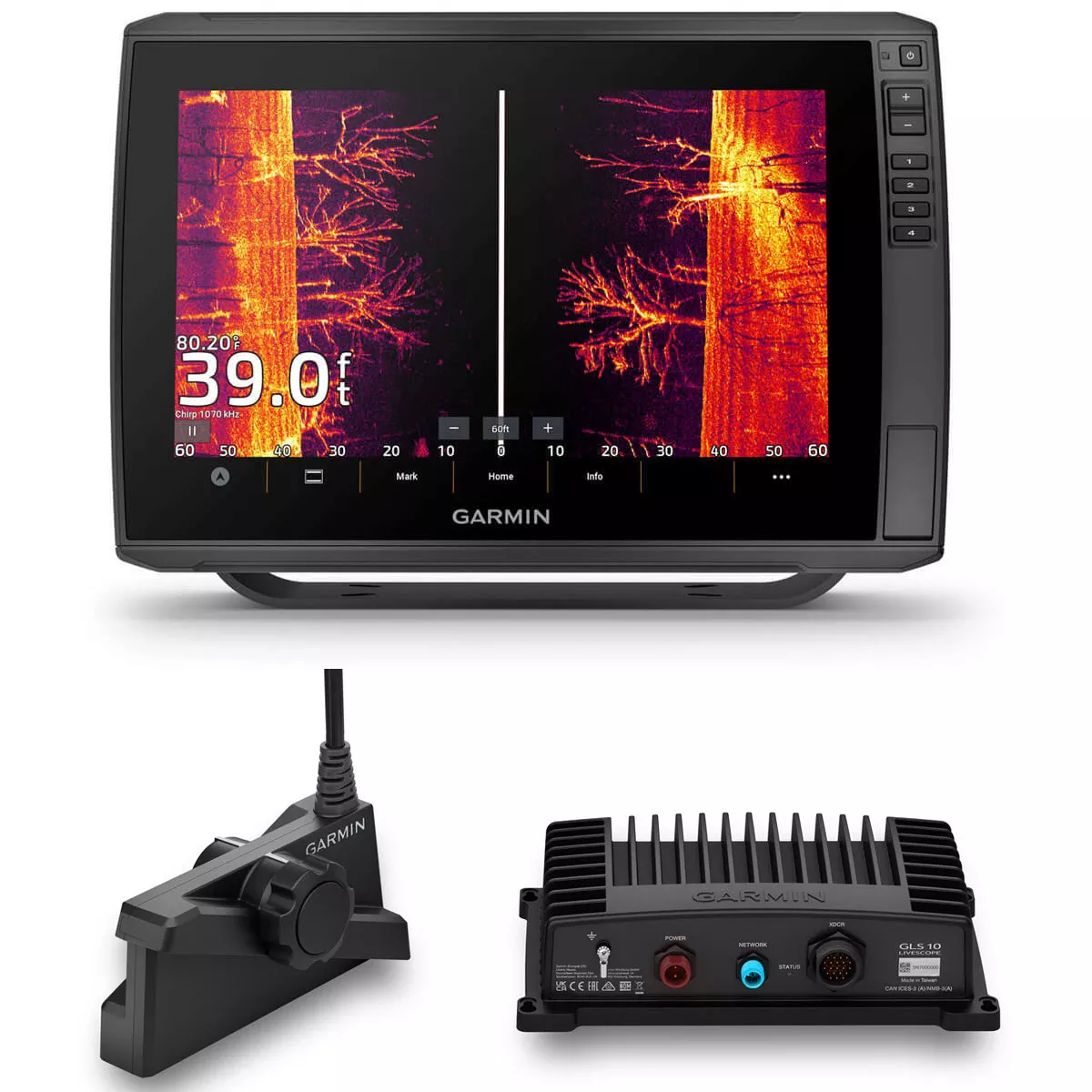 Garmin ECHOMAP Ultra2 126sv with LVS34 and GLS10