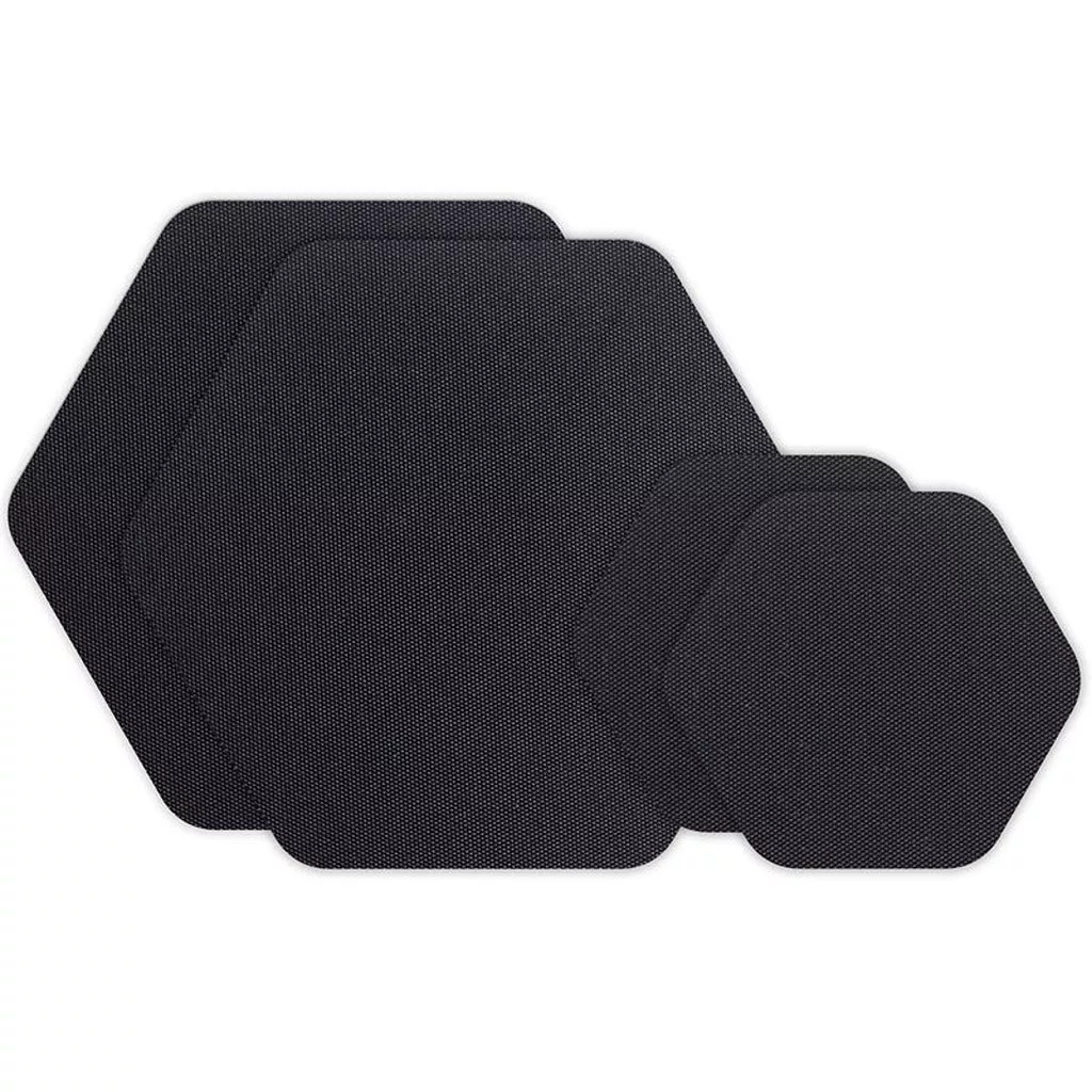 Gear Aid Tenacious Tape Hex Patches - Black 70D Nylon