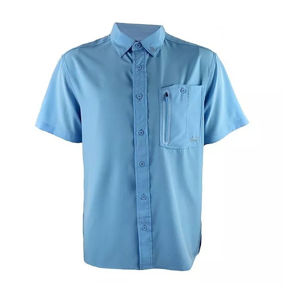 Gillz Men's Short Sleeve Deep Sea Woven