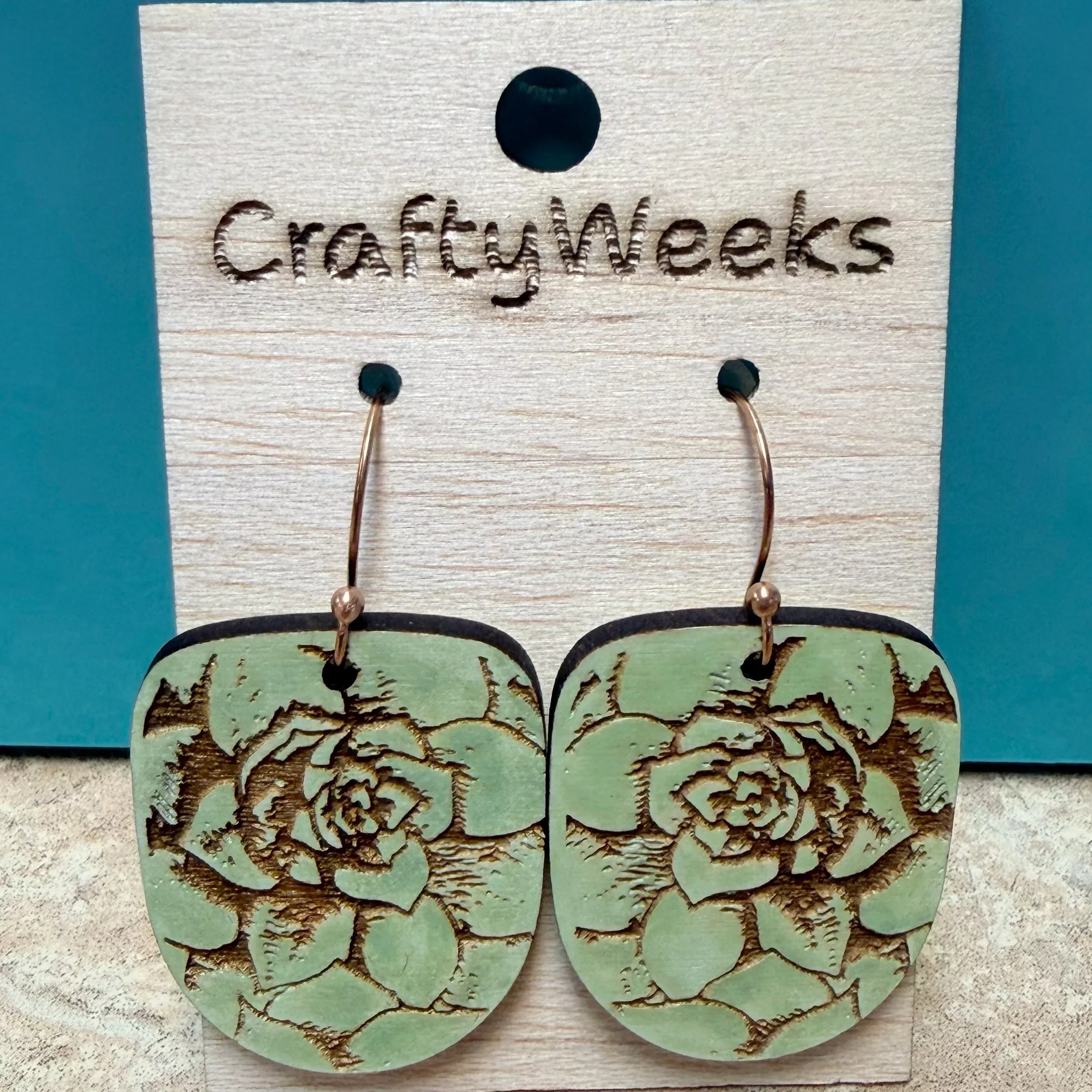 Green Succulant Dangle