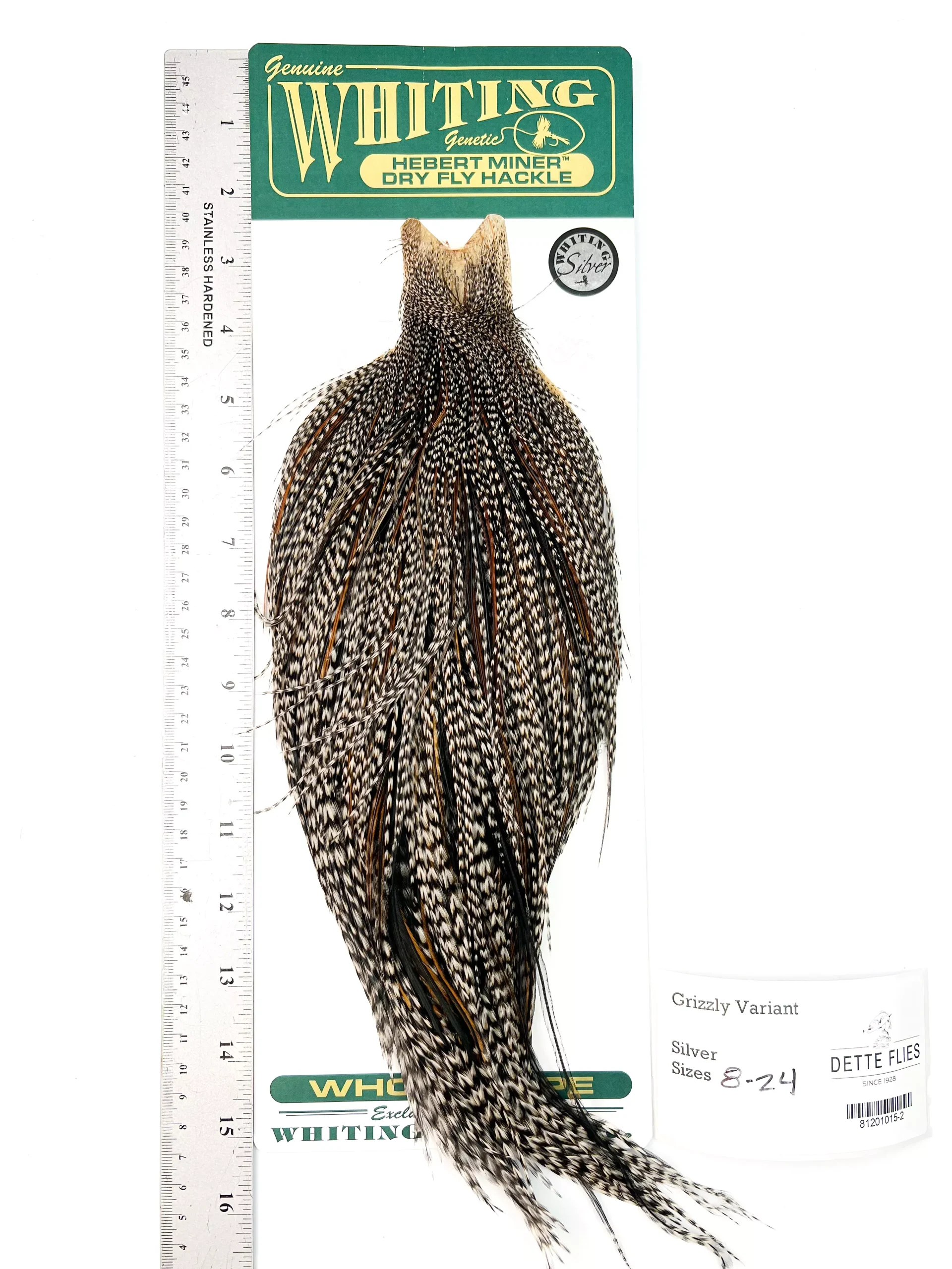 Grizzly Variant - Whiting Hebert Rooster Cape | Silver Grade (#2)