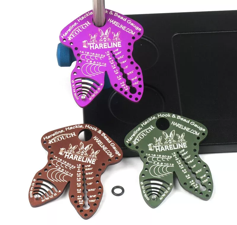 Hackle, Hook and Bead Gauge