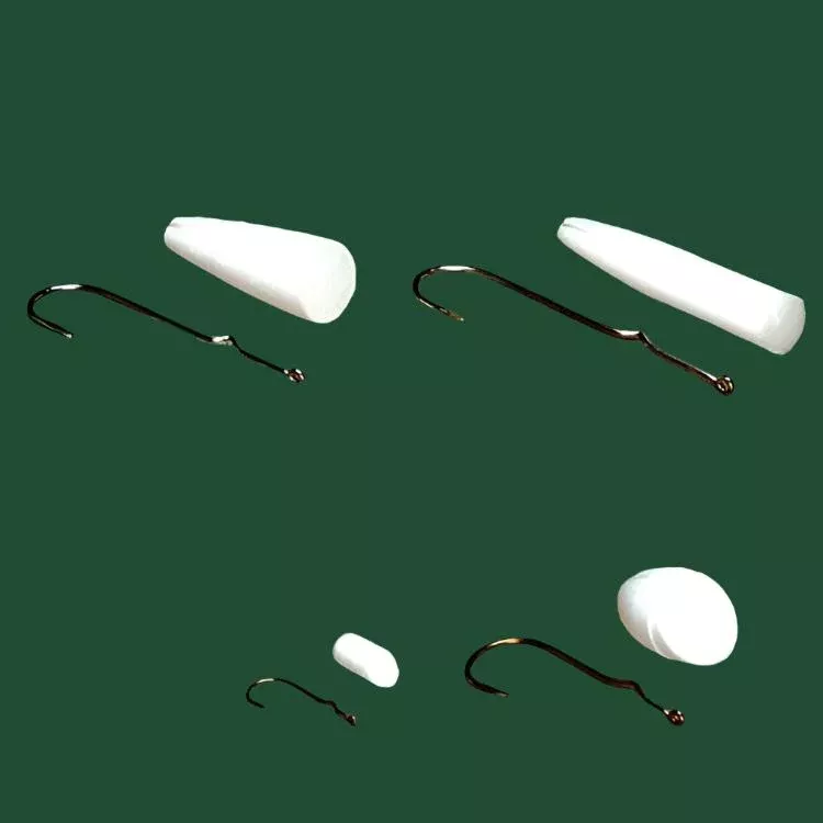 Hard Foam Popper Bodies w/ Hooks