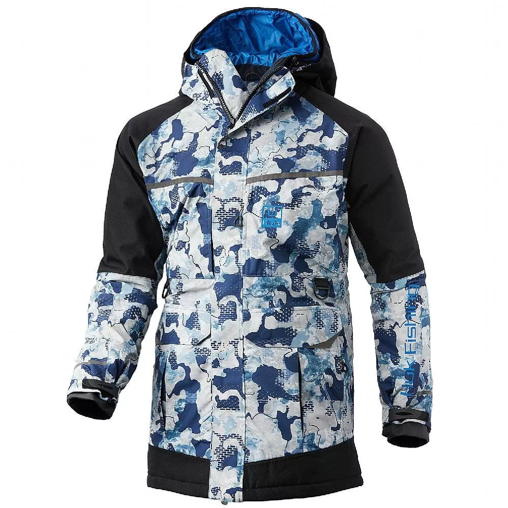 HUK Icon X Refraction Superior Jacket - Bluefin