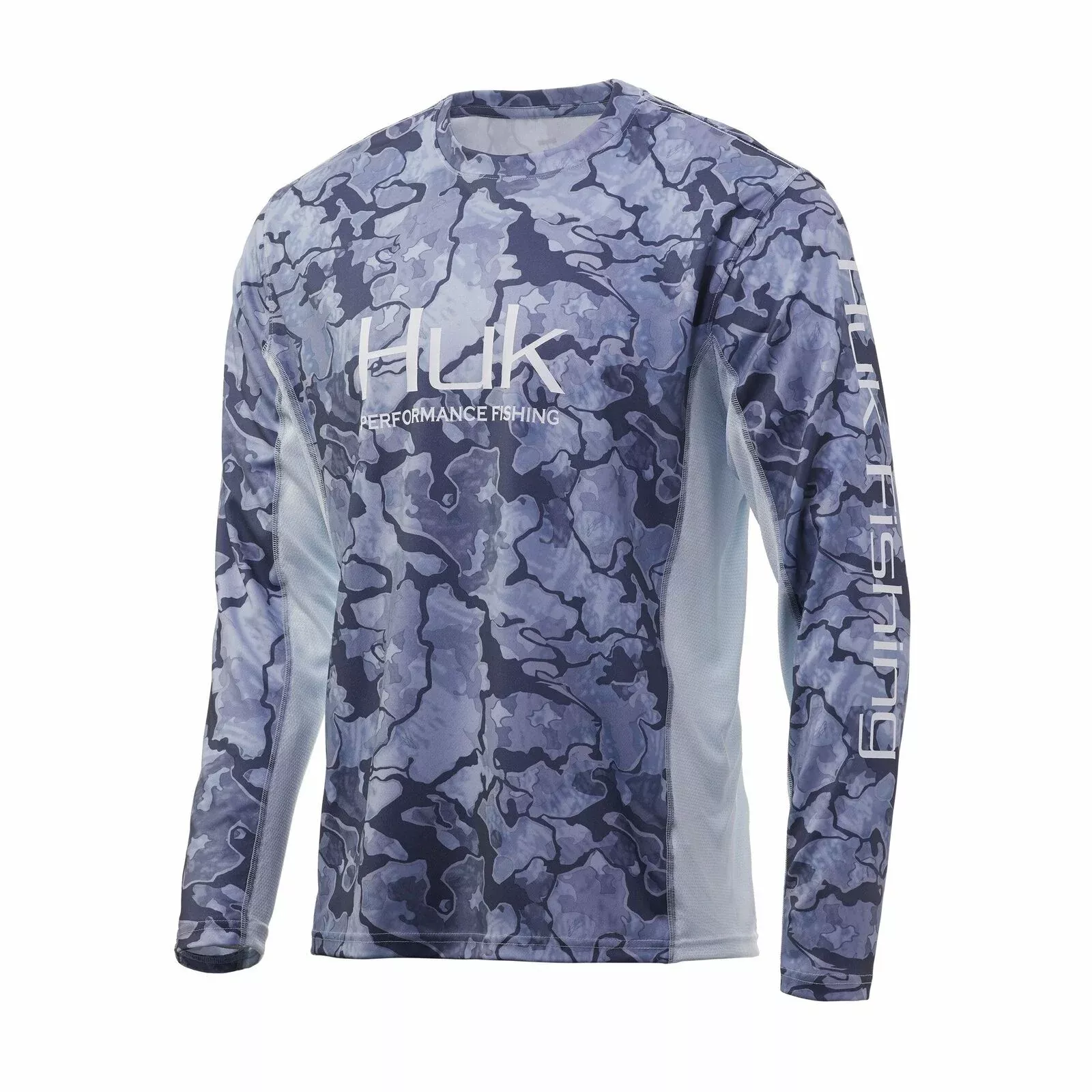 Huk Men's Icon X Current Camo LS Vented Shirt H1200143