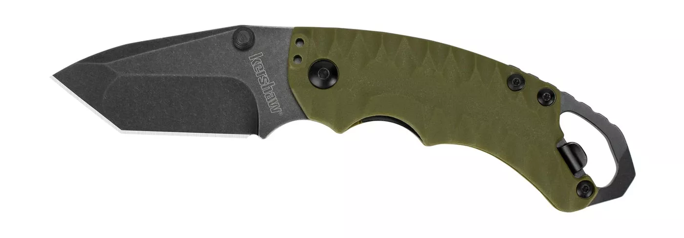 Kershaw Shuffle II - Olive Blackwash