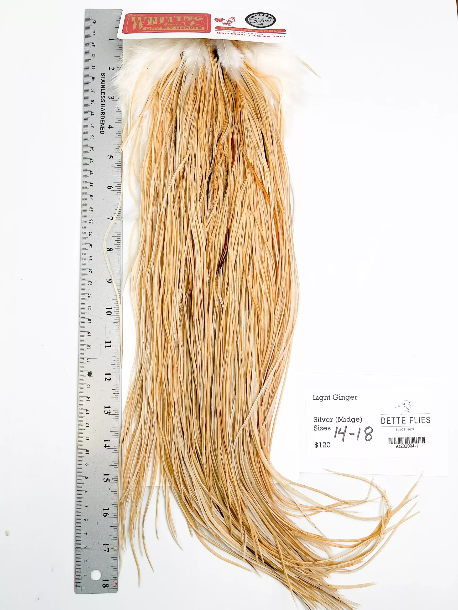 Light Ginger - Whiting Line Rooster Saddle - Silver Grade