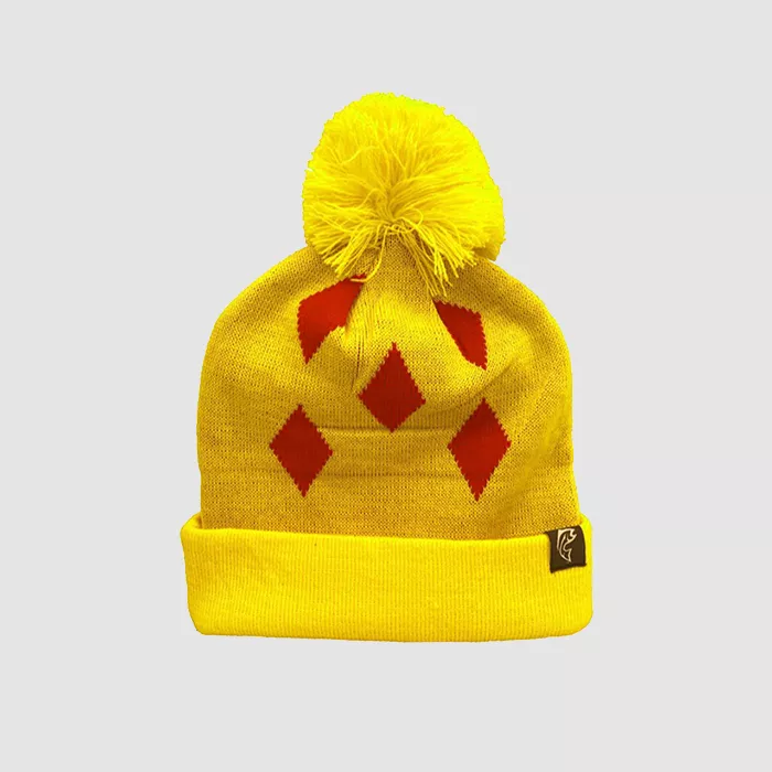 Lucky Strike Yellow/Red Diamond Toque
