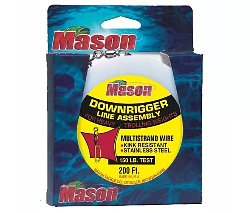 Mason Downrigger Stainless Steel Cable 200ft 150lb
