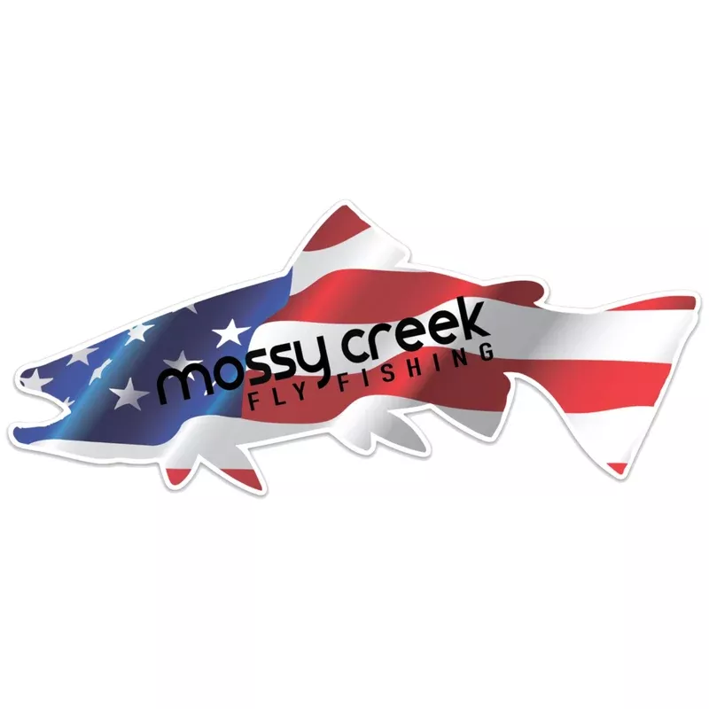 Mossy Creek Flag Sticker 9"