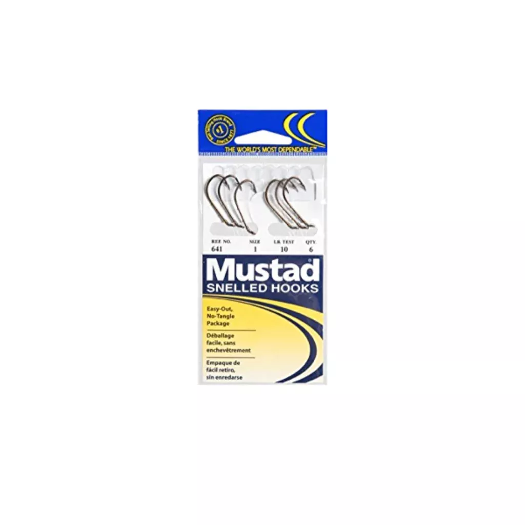 Mustad Snelled Beak Bait Hook Bronze