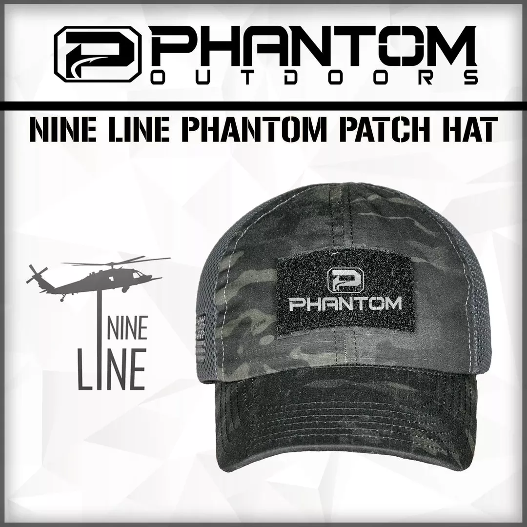 Nineline PHANTOM OUTDOORS/NINE LINE “AMERICAN MADE” CAMO PATCH HAT HATS