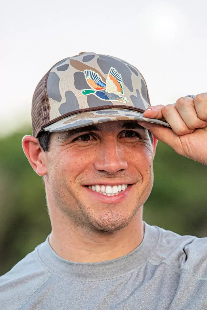 Other Brands BURLEBO Retro Camo Duck Cap