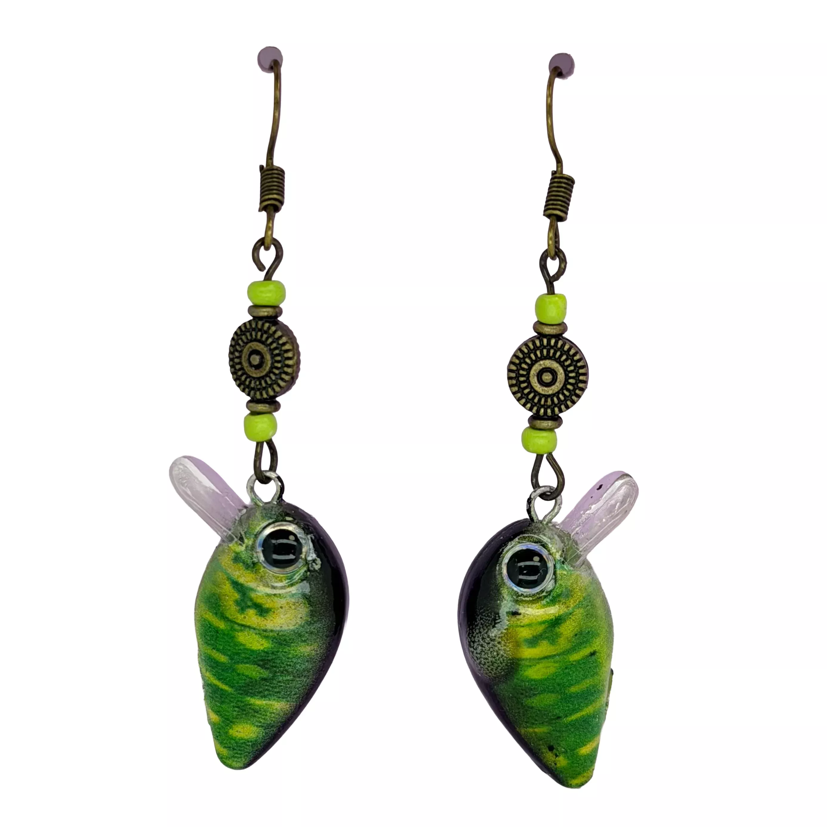 Perch Beaded Lure Earrings